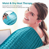 Electric Heating pad for Back/Shoulder/Neck/Knee/Leg Pain Relief, 6 Fast Heating Settings, Auto-Off, Machine Washable, Moist Dry Heat Options, Extra Large 16"x30"