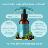 Kids Zinc and Vitamin C - Includes Elderberry, Vitamin C and Zinc for Kids - Triple Action Immune Support with Vitamin C and Zinc added Elderberry Syrup - Immune Zinc for Kids - Vitamin C Zinc