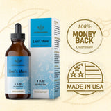 HERBAMAMA Lions Mane Liquid Extract - Lions Mane Mushroom Supplement - Vegan Lions Mane Tincture - 4 fl. oz.