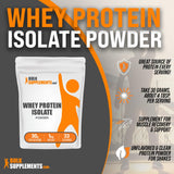 BulkSupplements.com Whey Protein Isolate Powder - Protein Supplement - Protein Powder Unflavored - 90% (1 Kilogram - 2.2 lbs - 33 Servings)