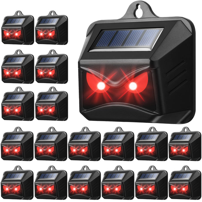 18 Pack Solar Control Light Nocturnal Animal Repeller Outdoor Animal Deterrent Devices Motion Activated Animal Repellent for Skunk Deer Coyote Fox Raccoon Cat Garden Yard Farm Chicken Coop