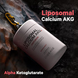 Codeage Liposomal Calcium AKG Supplement - Pure Alpha Ketoglutarate Acid - 2-Month Supply - Liposomal Delivery for Bioavailability - Bone, Energy, Muscle Support, Healthy Aging - Non-GMO - 60 Capsules