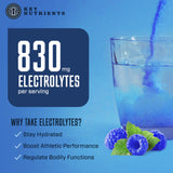 Electrolytes Powder Packets - 40 Pack Hydration Packets - 5 Delicious Flavors - Sugar Free Electrolyte Powder Packets, Keto Electrolytes Powder No Sugar, Electrolyte Packets - Made in USA