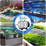 Simple Deluxe Air Pump 55W 1427GPH (90L/min) with Adjustable Air Flow Outlets for Aquariums, Ponds, Hydroponics Systems