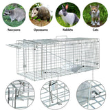 ANT MARCH Live Animal Cage Trap 32"x11.5"x13" Steel Humane Release Rodent Cage for Rabbits, Stray Cat, Squirrel, Raccoon, Mole, Gopher, Chicken, Opossum, Skunk, Chipmunks, Groundhog