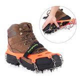 Upgraded Version of Walk Traction Ice Cleat Spikes Crampons,True Stainless Steel Spikes and Durable Silicone,Boots for Hiking On Ice & Snow Ground,Mountian.