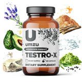 UMZU Testro-X - Testosterone Support Supplement to Support Healthy Testosterone Production, Blend of Vitamins, Minerals, and Herbs - (30 Day Supply 90 Capsules)