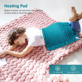 Electric Heating pad for Back/Shoulder/Neck/Knee/Leg Pain Relief, 6 Fast Heating Settings, Auto-Off, Machine Washable, Moist Dry Heat Options, Extra Large 20"x24"