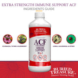 Buried Treasure ACF Extra Strength Immune Support, 17oz. 19 Vitamins and Herbs, Dietary Immunity Boost Supplement