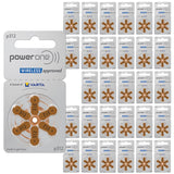 Power One Size P312 Hearing Aid Batteries, 3Pack (60 Batteries)