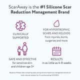ScarAway Silicone Scar Gel, Helps Improve Size, Color & Texture of Hypertrophic & Keloid Scars from Injury, Burns & Surgery, Water Resistant, 20g (0.7 Oz)