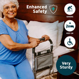 Lunderg Bed Rails for Elderly Adults Safety - with Motion Light & Storage Pocket - Railings for Seniors & Surgery Patients - The Bed Cane Fits Any Bed & Makes Getting in & Out of Bed Much Easier