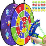 BooTaa 2 Pack 29" Large Dart Board for Kids, Kids Dart Board with 20 Sticky Balls, Boys Toys, Indoor/Outdoor Fun Party Play Game Toys, Birthday Gifts for 3 4 5 6 7 8 9 10 11 12 Year Old Boys Girls