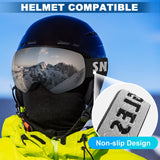 LAVOLLY Ski Goggles Snowboard Goggles Adult, 100% UV Protection Anti-Fog Snow Goggles Snowmobile Skiing Skating for Men Women Youth