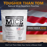 All-Natural Mice Repellent Pouches – Harmless Peppermint Essential Oil Mouse Deterrent - Keep Mice Out of Your Home and Your Family Safe - by Tougher Than Tom