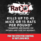 EcoClear Products 620101, RatX All-Natural Humane Rat and Mouse Rodenticide Pellets, 1 lb. Bag