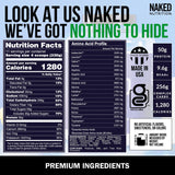 NAKED Chocolate Peanut Butter Mass - 1,280 Calories, 50G Protein, Nothing Artificial. All Natural Weight Gainer Protein Powder - 8Lb Bulk, GMO Free, Gluten Free & Soy Free