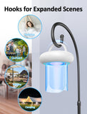 Camfeast Indoor Wall Plug in Outlet Fly Bug Trap Home 360° RGB Night Light Sticky Rechargeable Flying Insect Catcher Portable Hook Outdoor Travel Fruit Flies Killer Device for Gnat Mosquito