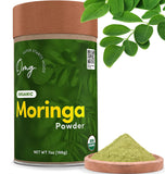 OMG! Superfoods Pure and Organic Moringa Powder - USDA Certified Moringa Oleifera, Great Source of Calcium, Iron, Vitamins A & E - 7 Oz (1 Pack)
