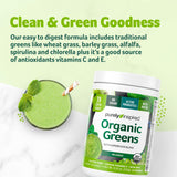 Greens Powder Smoothie Mix Purely Inspired Organic Greens Powder Superfood, Unflavored, 24 Servings (Package May Vary), 8.57 Ounce (Pack of 1)