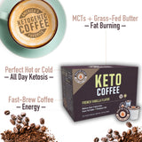 Rapid Fire Ketogenic High Performance Keto Coffee Pods, Supports Energy and Metabolism, Supports Weight Loss, Ketogenic Diet, French Vanilla, 12 Single Serve K-Cup Pod