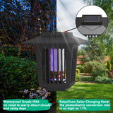 Hywean 2 Pcs Solar Bug Zapper Outdoor Waterproof LED Solar Mosquito Zapper Outdoor Solar Powered Mosquito Killer Light Lamp for Indoor and Outdoor Use