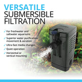 Fluval U1 Underwater Filter – Designed for Freshwater and Saltwater Aquariums, Also Ideal for Terrariums and Turtle Tanks