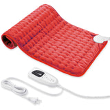 VIBOOS Heating Electric Pad for Back, Shoulders, Abdomen, Waist, Legs, Arms, Electric Heating Pad with Heat Settings, Timer, Heat Pad with Auto Shut Off, Red (17''×33'')