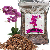 Orchid Potting Mix Orchid Bark, Mix Pine Bark and Perlite, Good Drainage and Water Retention (4 Quart)