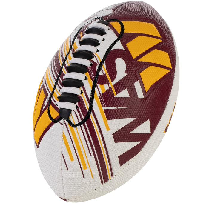 Franklin Sports NFL Washington Commanders Football - Youth Mini Football - 8.5" Football- SPACELACE Easy Grip Texture- Perfect for Kids!