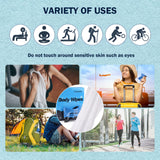 YAKAMOZ Large Body Wipes for Adults Bathing Rinse Free for Camping, Gym, Sport, Hiking, Travel, Daily Life, Refreshing Anytime Anywhere (Mint Chill, 50 COUNTS)