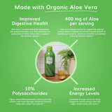 Univera Aloe Vera Juice, Organic Aloe Vera, Digestive Enzymes for Gut Health, Immune Support, Prebiotic Supplement, Reduces Inflammation, Mango Flavor, 30 Day Supply (33 fl oz)