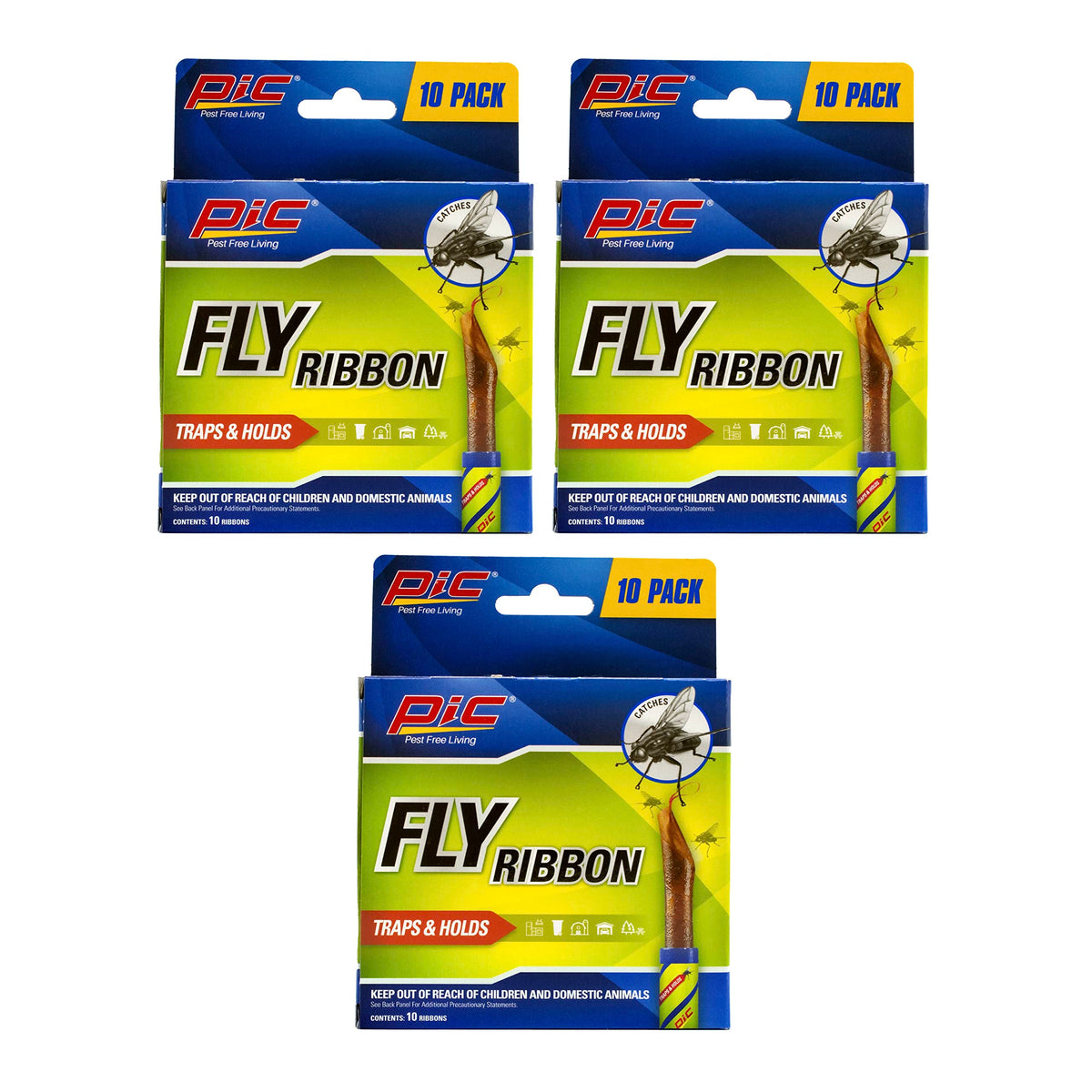 Fly Ribbon Pc Pic FR10B Sticky Fly Ribbons (30-Pack)