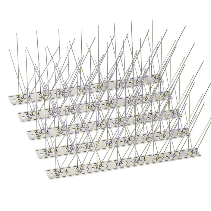 KKY 24 Pack Bird Spikes –13 inch Anti-Bird Nails Bird Repellent Metal Bird Deterant Spinners of Stainless Steel Bird Spikes for Pigeon and Other Small Birds 25.9 Ft…