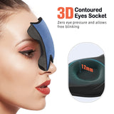 LitBear Sleep Masks, Light Blocking Eye Mask Sleeping for Women Men Side Sleeper, Soft 3D Comfortable Sleeping Mask with Adjustable Elastic Strap for Travel