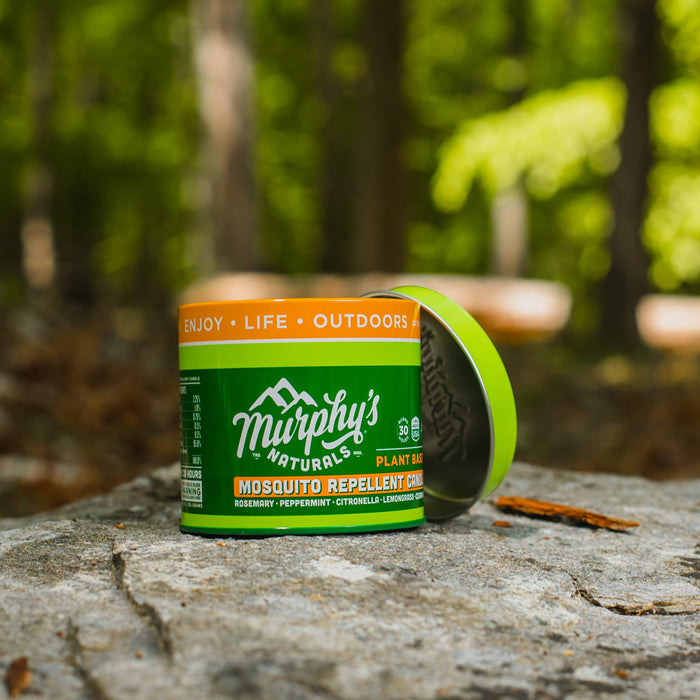 Murphy’s Naturals Mosquito Repellent Candle | DEET Free | Made with Plant Based Essential Oils and a Soy/Beeswax Blend | 30 Hour Burn Time | 9oz | 6 Pack