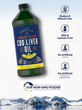 Carlyle Cod Liver Oil Liquid | 16 fl oz | Pack of 3 Bottles | Lemon Flavor | Norwegian | Non GMO, Gluten Free