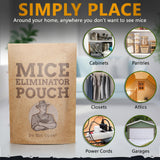 All-Natural Mice Repellent Pouches – Harmless Peppermint Essential Oil Mouse Deterrent - Keep Mice Out of Your Home and Your Family Safe - by Tougher Than Tom