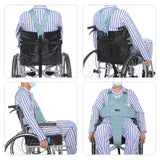 Fanwer Wheelchair Seat Belt, Non-Slip and Drop-Resistant Wheelchair Safety Belt with Adjustable Straps Metal Buckles for The Elderly