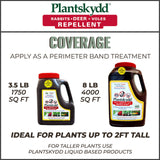 Plantskydd Animal Repellent - Repels Deer, Rabbits, Elk, Moose, Hares, Voles, Squirrels, Chipmunks and Other Herbivores; 3.5 LB Granular Shaker Jug (PS-VRD-3)