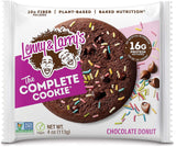 Lenny & Larry's The Complete Cookie, Chocolate Donut, 16g Plant Protein, Vegan, Non-GMO, 4 Ounce Cookie (Pack of 12)
