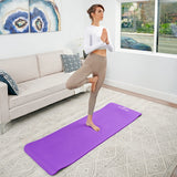 ProsourceFit Extra Thick Yoga and Pilates Mat ½” (13mm) or 1" (25mm), 71-inch Long High Density Exercise Mat with Comfort Foam and Carrying Strap, Grey