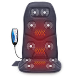 COMFIER Back Massager with Heat, 10 Motors Vibration Seat Massager, Chair Massage Pad, Heated Chair Pad, Chair Warmer,Gifts for Elderly, Mom, Dad (Gray)