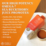 sibu Omega 7 Pure, 100% Pure Sea Buckthorn Juice (32 oz), USDA Organic – Boosts Immune System, Supports Cardiovascular Health, Amazing for Skin Hair and Nails