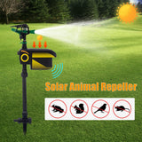 Deer Repellent & Cat Repellent Outdoor- Solar- Powered Cat Deterrent for Garden- Rabbit & Dog Repellent for Yard- Motion Activated Sprinkler and Motion Sensor Sprinkler to Deter Animals