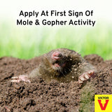 Victor M8002 Mole & Gopher Repellent Yard Spray – 1 Bottle, 6 Count (Pack of 1), Yellow