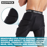 Bodyprox Protective Skating Shorts (Extra Small) Black