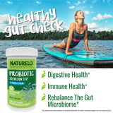 NATURELO Probiotic Supplement - 50 Billion CFU - 11 Strains - One Daily - Helps Support Digestive & Immune Health - Delayed Release - No Refrigeration Needed - 30 Vegan Capsules