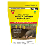 Victor M7002-2 Mole, Gopher, Vole, and Other Burrowing Animals Outdoor Repellent ,Yellow 10 Pound (Pack of 1)