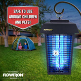 Flowtron Bug Zapper, 1 Acre of Outdoor Coverage with Powerful 40W Bulb & 5600V Instant Killing Grid, Electric Insect, Fly & Mosquito Zapper, Made in The USA